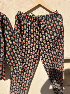 ชุดนอนผ้าฝ้ายแท้ลายดอกไม้สำหรับใส่ตอนกลางคืนชุดนอนผ้าฝ้ายบริสุทธิ์พิมพ์ลายดอกไม้แบบอินเดีย - Product Image 4