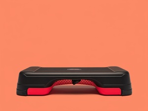 Plataforma de paso aeróbico de entrenamiento avanzado rojo y negro Paso a paso de material ABS - Product Image 3