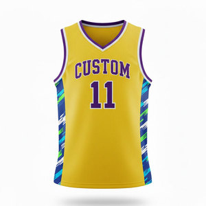 Maillot de basket-ball personnalisé unisexe, respirant, à séchage rapide, short d'entraînement d'équipe, numéro et nom du joueur personnalisés, vêtements de sport - Product Image 1
