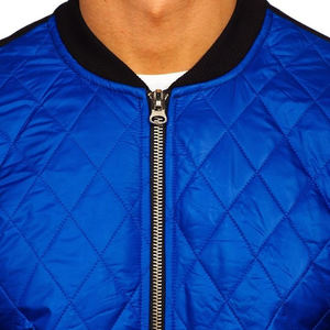 Chaqueta de bombardero de invierno de alta calidad personalizada para hombre, elegante cuello alto con el último estilo de calle principal y patrón de letras - Product Image 6