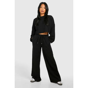 Conjunto Deportivo de Alta Calidad para Mujer, Traje de Pantalón y Sudadera, Ropa Deportiva, Trajes Negros, Conjuntos Formales para Dama - Product Image 5