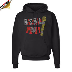 Fabricante Baseball Mom Sports Rhinestone Motif Dtf Transfers Ready to Press - Product Image 2