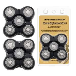 Paquete de 2 Cuchillas de Repuesto para Afeitadoras Eléctricas, Cuchillas Rotatorias de Cinco Hojas Dobles, Lavables IPX7 para Afeitar la Cara - Product Image 4