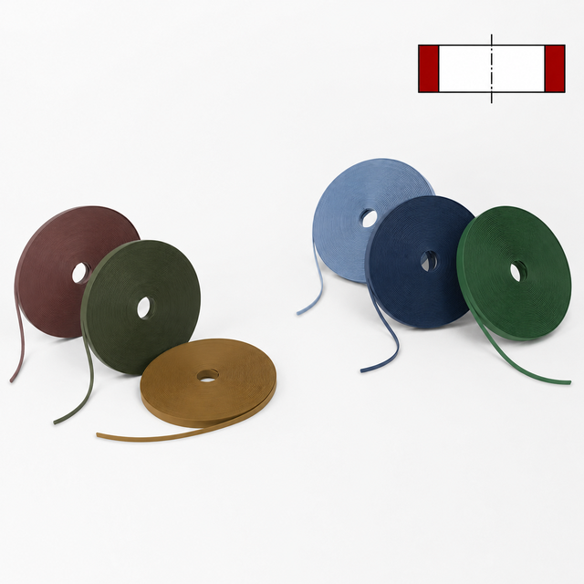 High Load -180℃-250℃ PTFE Bearing Tape Rod Guide Load Support High Load Wear Band Oil Cylinder Low Noise Bearing Strip