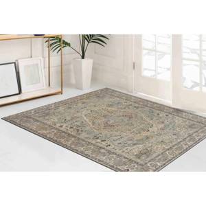 Tapis imprimé à motifs turcs : Chic bohème, vert, décoration de bureau, tapis en velours - Product Image 1