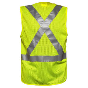 Chaleco de seguridad de construcción de trabajo de bolsillo con logotipo personalizado Técnicas lavadas transpirables para chaquetas DE SEGURIDAD DE VERANO Bolsillos personalizados - Product Image 5