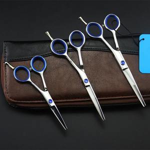 Petits ciseaux à cheveux droits en acier inoxydable avec poignée en caoutchouc pour la coupe de cheveux, le soin des sourcils et les services de barbier - Product Image 6
