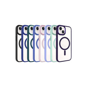 เคสซิลิโคนนิ่มสำหรับ MagSafe สุดหรูสำหรับ iPhone 15 Plus ฝาครอบด้านหลังแบบชาร์จไร้สายผิวเคลือบโครเมียม11pro มีสไตล์ - Product Image 2