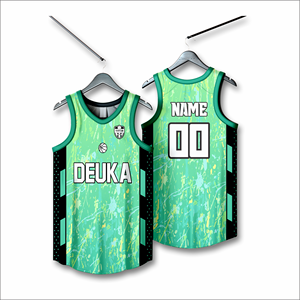 Camisetas de baloncesto sublimadas personalizadas OEM, ropa deportiva transpirable, número de nombre personalizado para torneos de equipo de verano para sus clubes - Product Image 1