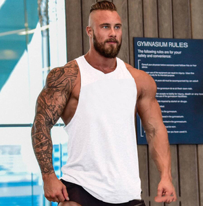 Camiseta sin Mangas Deportiva Casual para Hombre, Personalizada al por Mayor, Transpirable, que Absorbe la Humedad, 100% Algodón, para Fisicoculturismo - Product Image 5