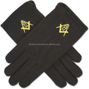 Freemasons White Real Kid Guantes de cuero Guantes de vestir masónicos de cuero blanco con bordado personalizado Guantes masónicos All Atam - Product Image 4