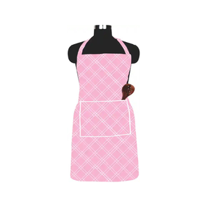 2025 meilleure vente 100% coton brodé chef tabliers avec sangle croisée aspect professionnel conception personnalisée cuisine rose tablier inde - Product Image 3