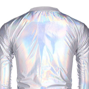 Chaqueta universitaria ligera con estilo para hombre, diseño satinado con corte holgado, material de lana de poliéster y nailon, a la moda para uso en exteriores - Product Image 3