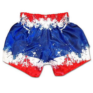 Short de Muay Thai de qualité professionnelle 100% Polyester Short de boxe pour hommes Logo personnalisé Short de boxe Muay Thai respirant OEM personnalisé 2025 - Product Image 4