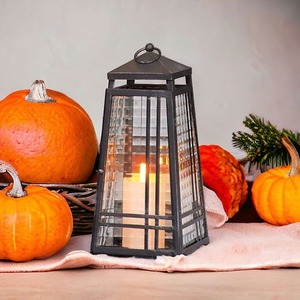 Bougeoir romantique en métal en fer et lanterne Design créatif pour le dîner de Noël et la décoration de la maison - Product Image 3