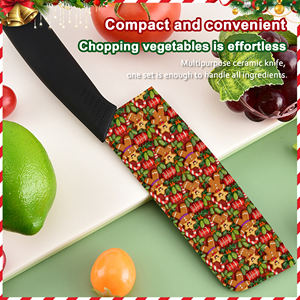 Couteau de Chef Premium à Lame Céramique, Manche en Plastique Ambidextre Durable pour la Cuisine Quotidienne, Artisanat Fait Main, Vente Chaude en Gros - Product Image 5