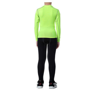 Ensembles de compression pour enfants respirants à séchage rapide Ensemble de yoga de fitness de haute qualité Ensemble de compression deux pièces pour femme unisexe haute. - Product Image 6