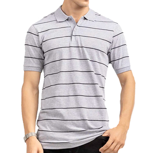Polo de talla grande para hombre, camisa informal con estampado personalizado, servicio OEM - Product Image 1