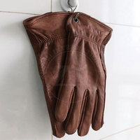Gants en cuir unisexes de haute qualité pour la sécurité, antidérapants, coupe-vent, avec détection des aiguilles, pour sports d'hiver, logo personnalisé, unis
