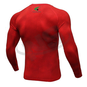 Garde d'éruption cutanée de Compression à séchage rapide pour les hommes d'entraînement à manches longues Bjj équipement d'entraînement haut de Performance inspiré par Jiu Jitsu Kimono - Product Image 3