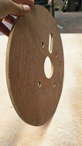 แผ่นไม้ขึ้นรูป CNC สำหรับม้วนสายเคเบิล พร้อมเจาะรูสำเร็จรูป - Product Image 2
