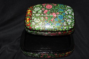Elegant Handcrafted <b>Paper</b> Mache Jewelry & Trinket <b>Boxes</b> Timeless <b>Storage</b> with Artistic Charm - Product Image 4