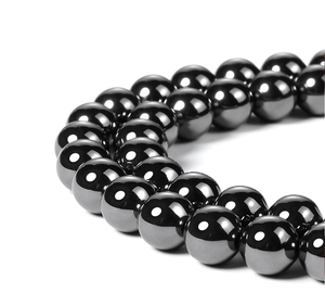 Bracelet en pierre d'hématite naturelle de qualité supérieure Top bijoux de guérison Chakra sains pour hommes femmes matériel de pierres précieuses pour les cadeaux - Product Image 2