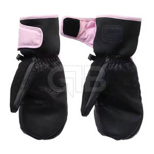 Gants de ski en cuir imperméables pour hommes et femmes compatibles avec l'écran tactile équipement d'extérieur d'hiver chaud - Product Image 5