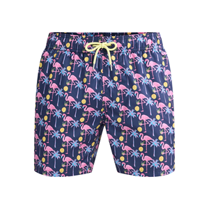 กางเกงขาสั้นผู้ชายแบบแห้งเร็ว2025ระบายอากาศได้เอวปานกลางสไตล์ลำลองพิมพ์ลายได้ตามต้องการ - Product Image 1