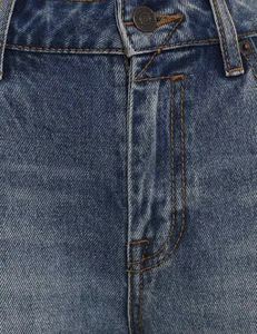 กางเกงยีนส์100% เอวสูงสีไม่เทากางเกงผ้าคอตตอนแห้งเร็วดีไซน์ใหม่งาน OEM - Product Image 3