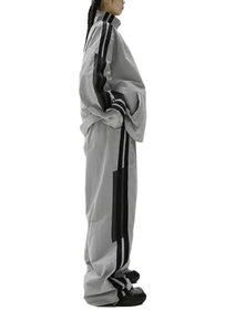 Conjunto Deportivo de 2 Piezas con Logotipo Personalizado, Estilo Urbano, Vintage, de Poliéster/Algodón, Estampado Invernal, Reflectante, Nueva Moda - Product Image 6