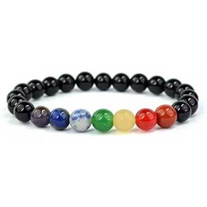 Trusted Manufacturer's Best Price <b>Chakras</b> <b>Bracelet</b> Reiki Healing Balancing Round Beads Eco-Friendly Gemstone Material - Product Image 3