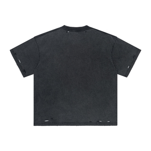 เสื้อยืดสำหรับผู้ชายเสื้อยืดวินเทจพิมพ์ลายบ็อกซี่ - Product Image 2