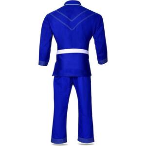 Logotipo personalizado con cuello en V uniforme de artes marciales Suparaito BJJ Gi Jiu Jitsu Taekwondo Karate negro rojo azul diseño transpirable 100% conjuntos - Product Image 5