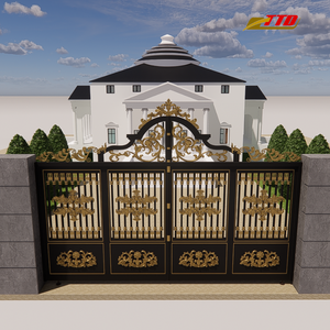 Elegantes Puertas Frontales de Hierro Forjado con Guía de Instalación de Video, Origen Vietnam - Seguridad Reforzada y Diseño Elegante para la Entrada del Hogar - Product Image 2