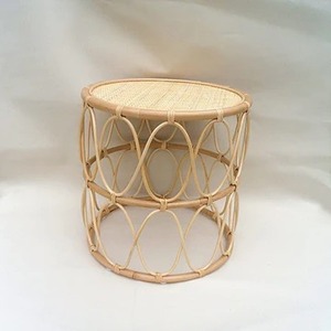 Table basse en rotin de luxe moderne faite à la main avec design long cercle meubles de maison en bois pour la décoration de salon pour la maison hôtel - Product Image 4