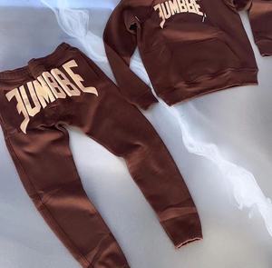 Conception personnalisée 100% coton Survêtement pour hommes Oversize Heavyweight Quick Dry Puff Print Unisex Hoodies And Sweatpants Set - Product Image 5