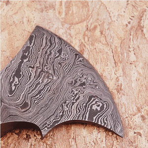 หัวขวานเหล็กดามัสกัสแบบไม่ซ้ำใครเหมาะสำหรับการฟื้นฟูขวานเครื่องมือ DIY และอุปกรณ์ตั้งแคมป์หัวขวานเหล็กดามัสกัส - Product Image 6