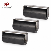 Roulette industrielle robuste en acier pour portail coulissant, roue en caoutchouc de 3 pouces, résistante à l'usure, faible bruit, haute résistance, pour poteau en C