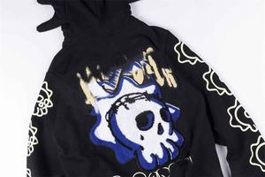 Sudadera con capucha y cremallera completa para hombre, de gran tamaño sudadera de lana de algodón, elegante, informal, cálida, ligera, Sudadera con capucha, ropa de calle unisex - Product Image 3