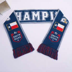 ผ้าพันคอถักอะคริลิกแบบแจ็คการ์ดลายสัตว์สำหรับแฟนฟุตบอลทีมยาวพิเศษแบบสั่งทำ - Product Image 4