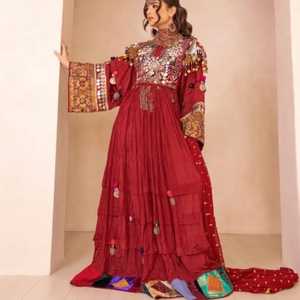 เดรส kuchi ทรงเอไลน์ยาวถึงเข่ามีเชือกผูกแบบทันสมัยสำหรับ100% - Product Image 5