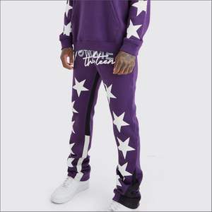 ชุดสูทขนแกะ unisex สำหรับฤดูใบไม้ร่วงพิมพ์ลายพัฟโลโก้2025สีทึบระบายอากาศได้ดี - Product Image 5