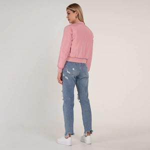 Blouson aviateur OEM pour femmes Streetwear en nylon léger personnalisé Vêtements d'extérieur décontractés à la mode Fabricant fournisseur d'usine - Product Image 5