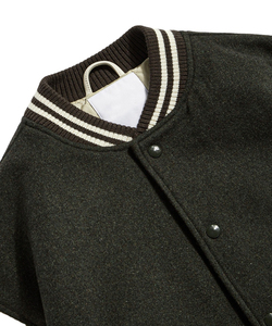 Vintage Letterman Varsity chaqueta Otoño Invierno lana cuero mangas bolsillo bordado CollegeBaseballjacket para hombres DDP envío - Product Image 2