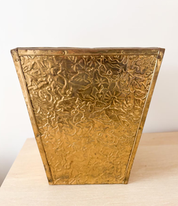 Outdoor Antique copper Finished planters <b>Square</b> Embossed Design Planter With <b>Side</b> Handles garden pots & planters decorations - Product Image 4