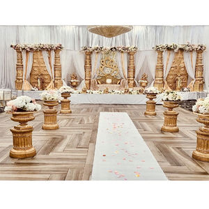 Decoración de Escenario para Recepción de Boda del Sur de la India, Estilo Grande y Lujoso, Estilo Sri Lanka para Bodas en Estados Unidos - Product Image 1