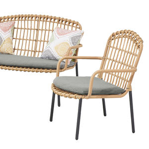 2024 nouvelles Tables et chaises en aluminium extérieur PE rotin loisirs 4 pièces ensembles de chaise longue jardin à bas prix - Product Image 6