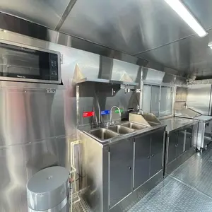 Camión de Comida Rápida Móvil Estándar Totalmente Equipado y Accesorios de Cocina Usados en Venta a Precio Económico - Product Image 2