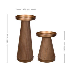 Créations Artisanales Antiques : Bougeoir en Bois Massif Écologique et Durable, Design Rustique pour la Maison, Noël, Mariage Minimaliste - Product Image 2